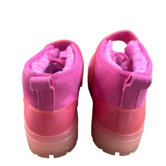 UGG PINK NEUMEL CLEAR SUEDE CLASSIC CHUKKA BOOTS SZ 9 - Picture 3 of 11